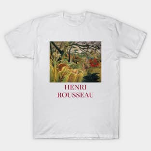 Henri Rousseau Tiger in a Tropical Storm T-Shirt